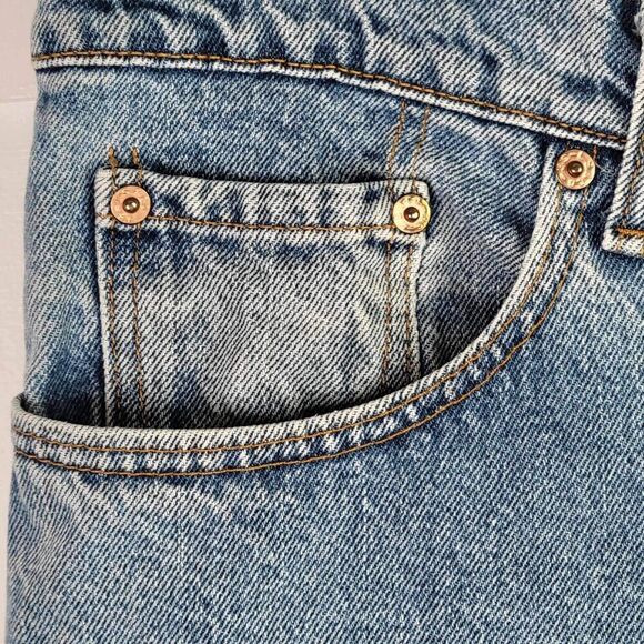 Levi's 555 Jeans Men's 38x30 Tall Blue Loose Fit Tapered Leg Y2K Zip Fly Cotton - Picture 7 of 10